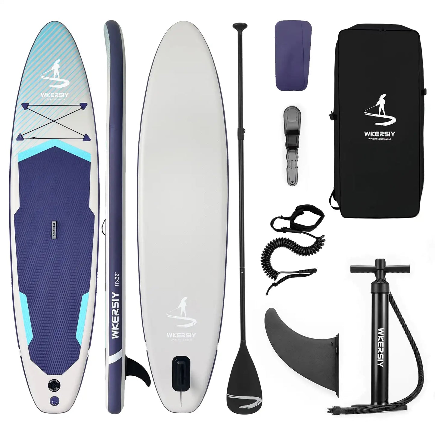 WKERSIY Inflatable SUP Board All-Water Performance Series Ultra-Stable