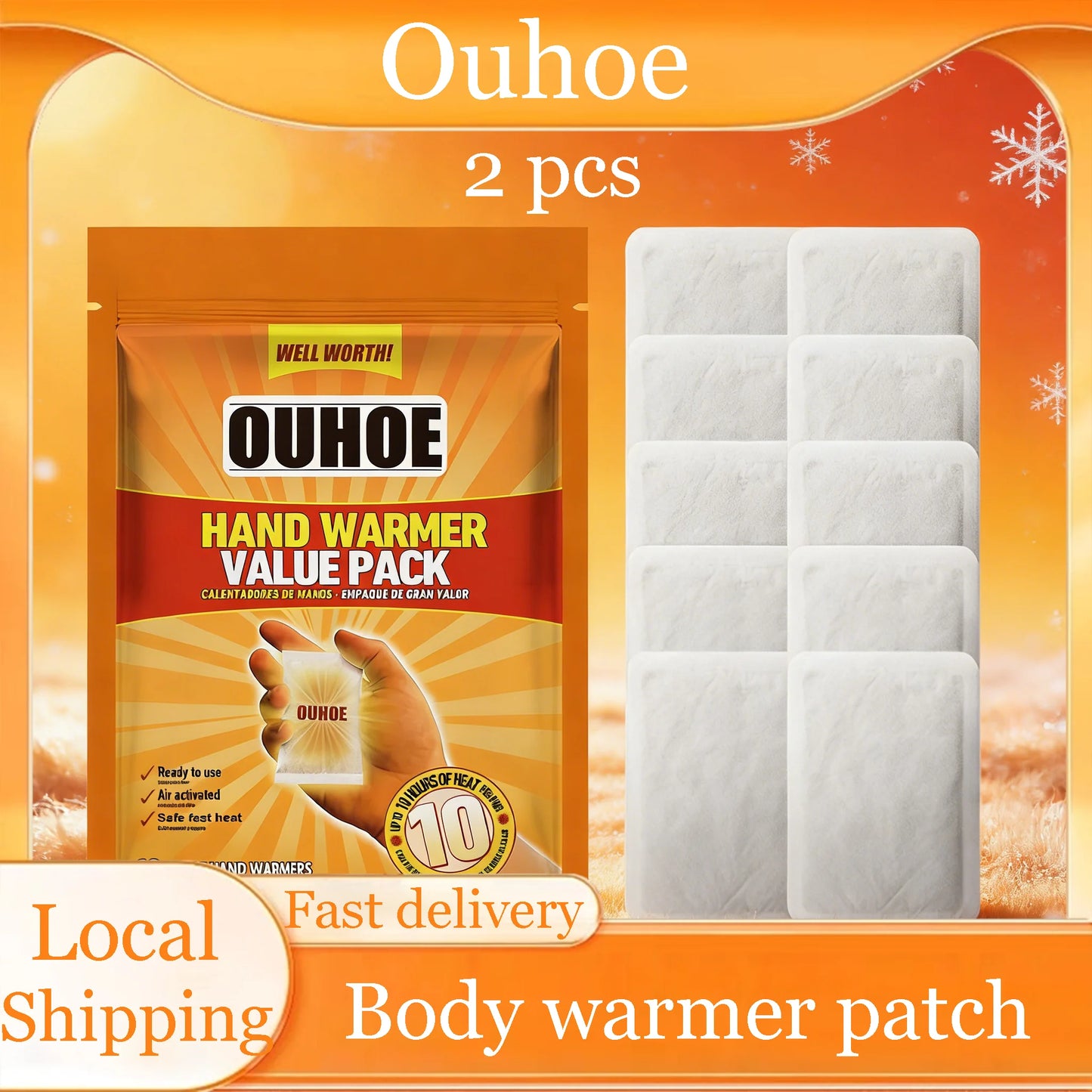 Winter Body Heating Patch Odorless Self Heating Pain Relief
