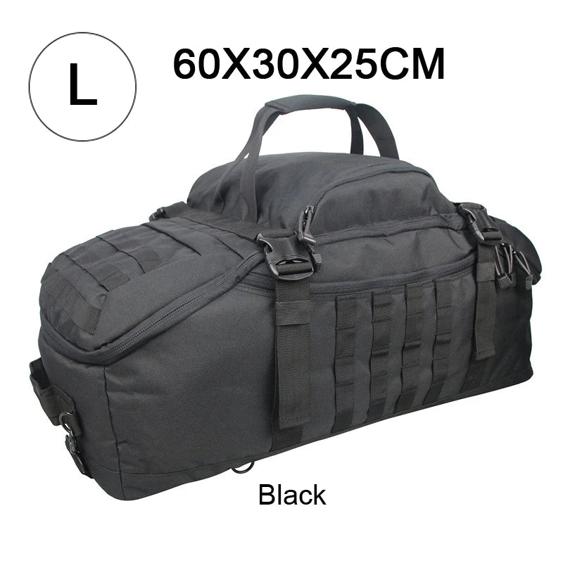 LQARMY Outdoor Molle Tactical Backpack Duffel Hiking Travel Bag
