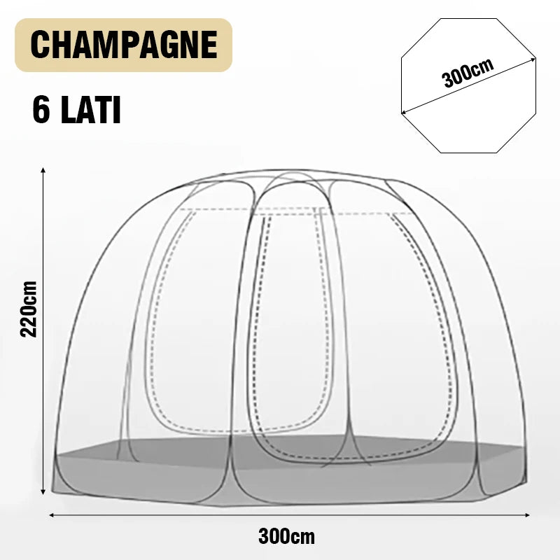 LIADUS Transparent Dome Tent for Four to Eight People Shelter