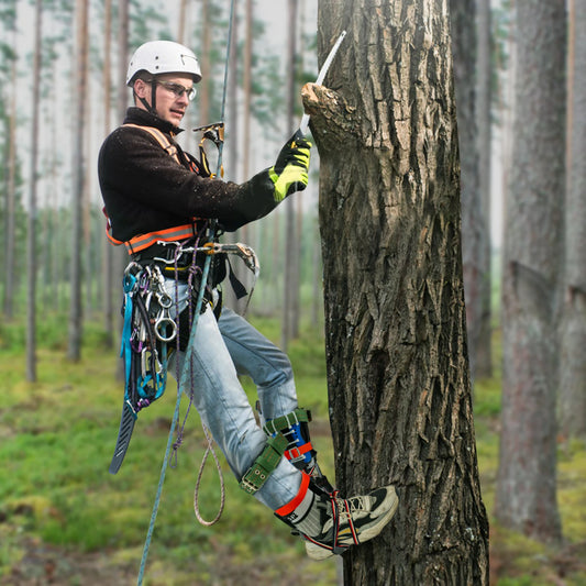 Tree Pole Climbing Spike Set With Safety Belt Straps