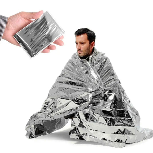 APWIKOGER Waterproof Emergency Thermal Blanket Foil For Outdoors Camping