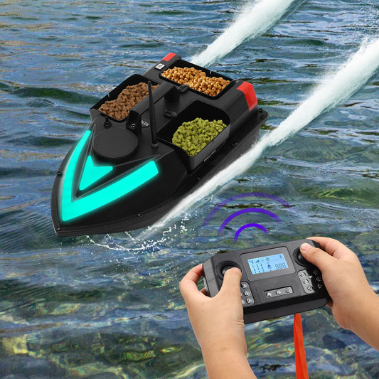 GPS RC Fishing Bait Boat With Three Compartment Storage 5200mAh