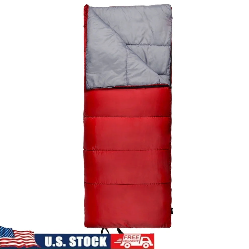 Warm Weather Sleeping Bag 50F Lightweight Camping Travel Quilt Insulated