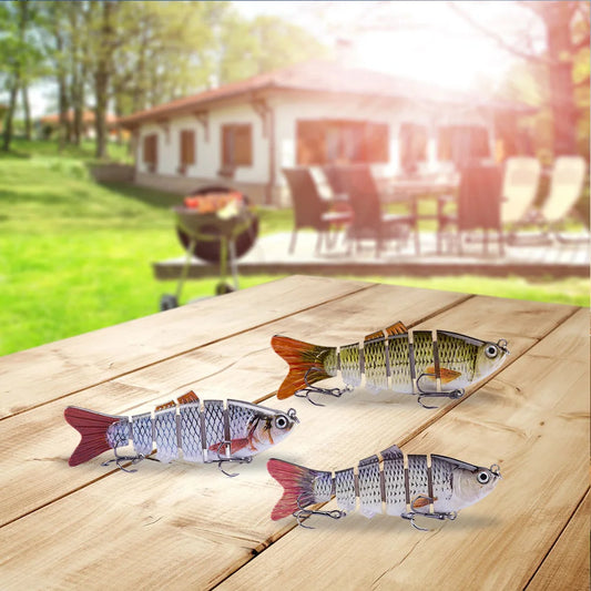 Alloet Robotic Lure Multi Jointed Swimbait Treble Hooks