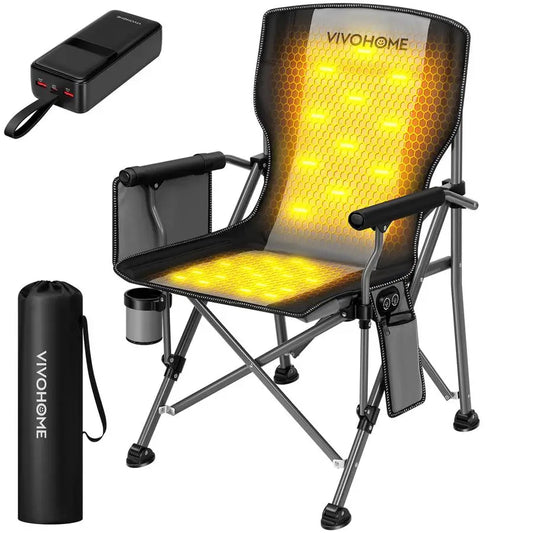XMSJ 45W Heated Camping Chair With 27000mAh Power Bank