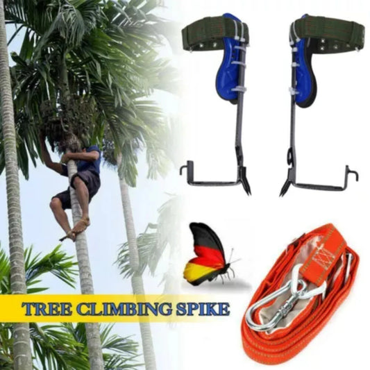 Tree Climbing Gear With Spikes And Lanyard Rope Rescue Set Max Load 100KG