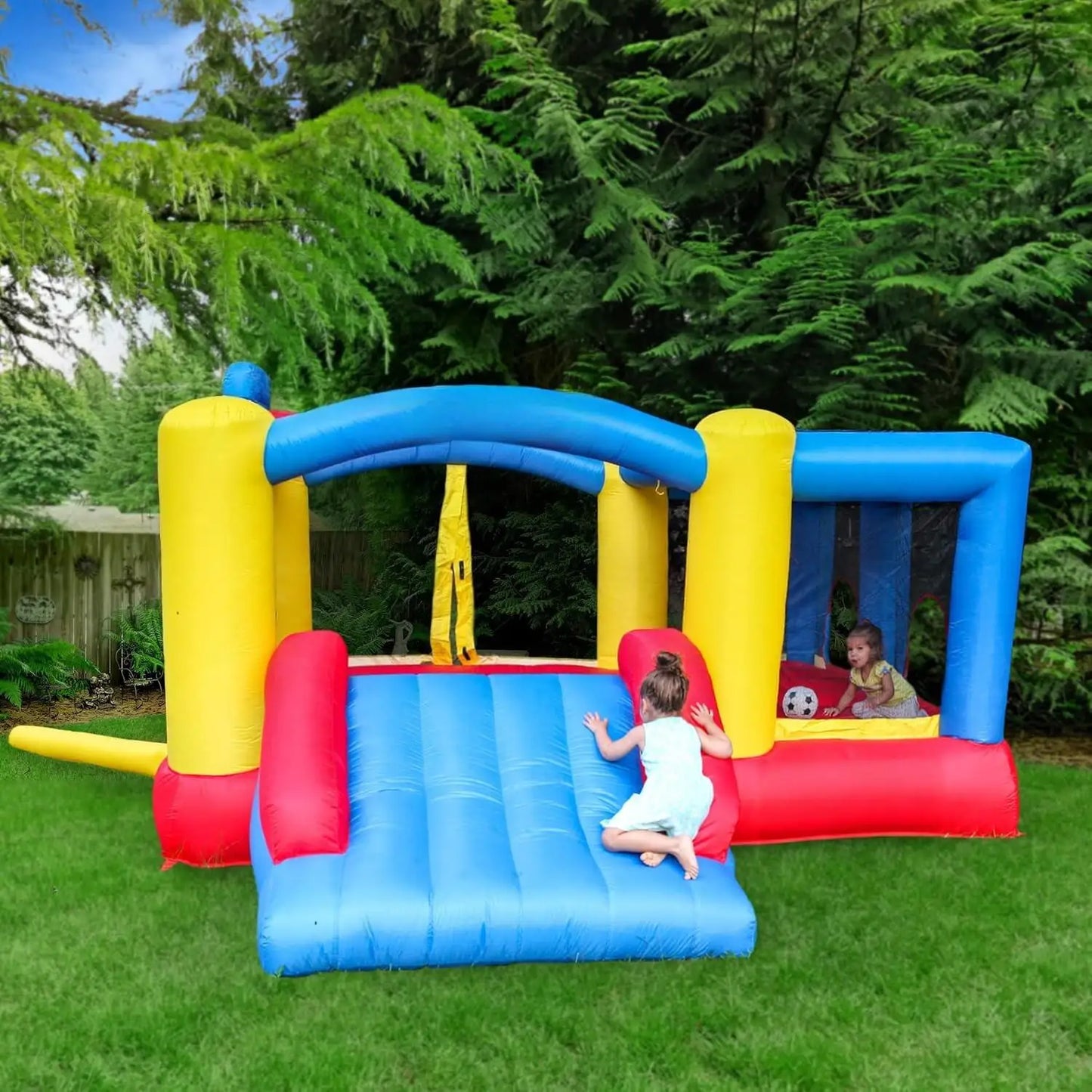 Chuzhan Water Slide Park Inflatable With Pool And Climbing Wall