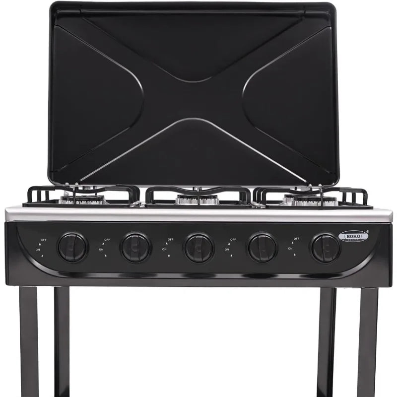 Natural Gas Stove Outdoor 5 Burner Portable Windshield For Camping