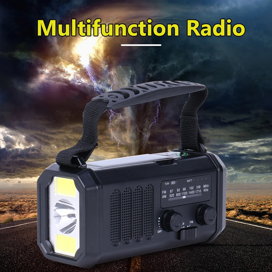West Biking Solar Battery Operated AM FM Emergency Radio