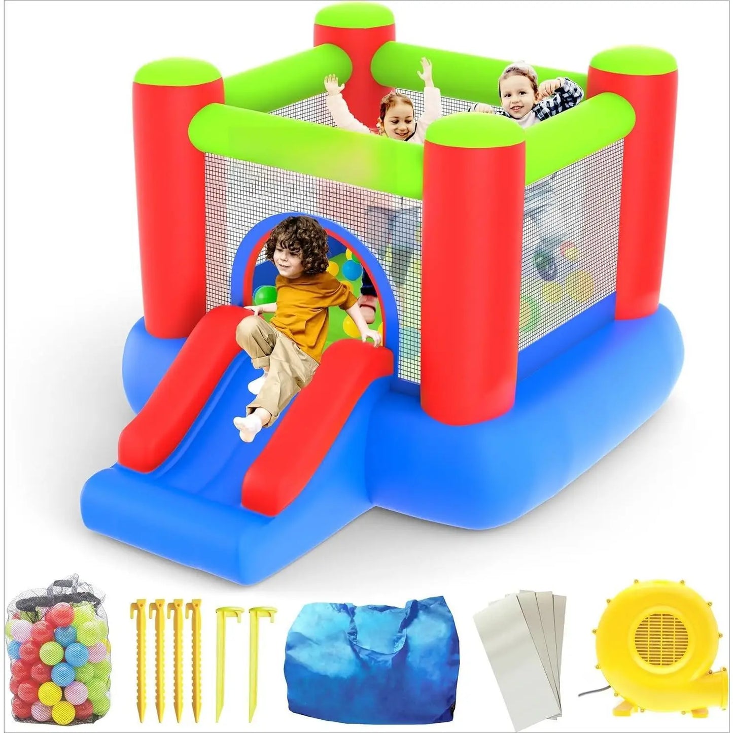 Chuzhan Water Slide Park Inflatable With Pool And Climbing Wall