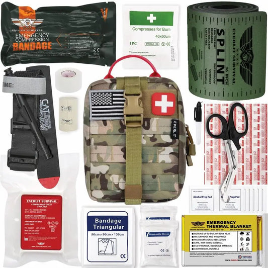 XMSJ Emergency Trauma Kit CAT Gen7 Tourniquet IFAK First Aid
