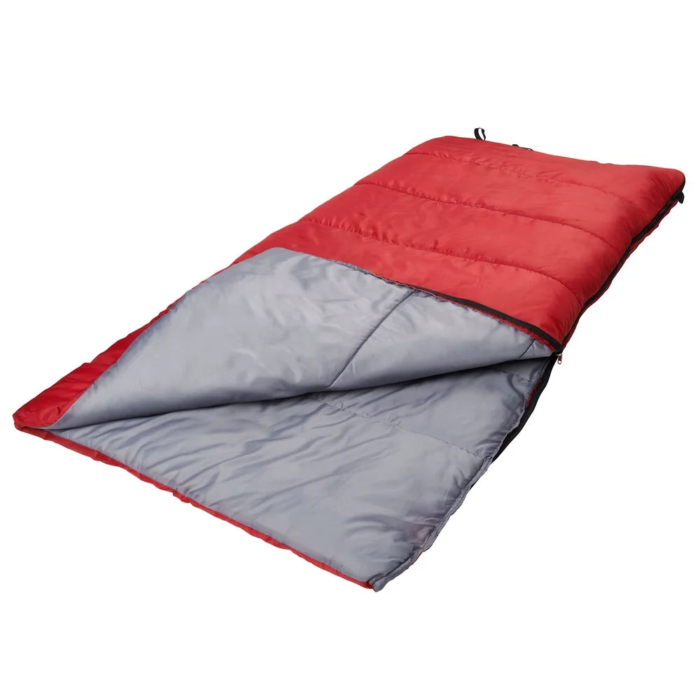 Warm Weather Sleeping Bag 50F Lightweight Camping Travel Quilt Insulated